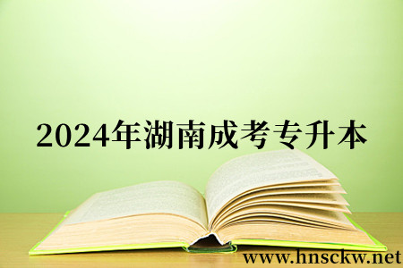 2024年湖南成考专升本