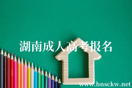 湖南成人高考报名