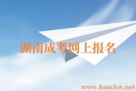 湖南成考网上报名