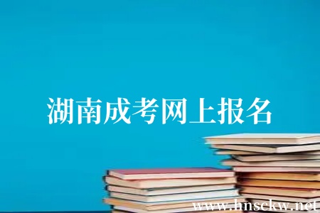 湖南成考网上报名