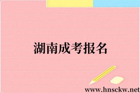 湖南成考报名