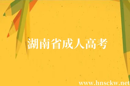 湖南省成人高考