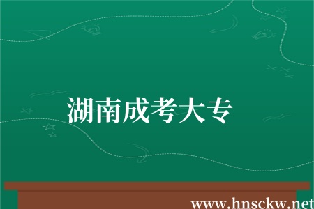 湖南成考大专
