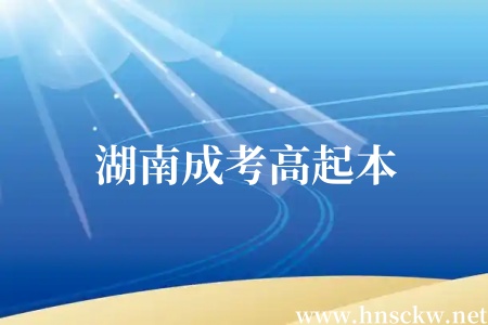 湖南成考高起本