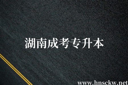 湖南成考专升本