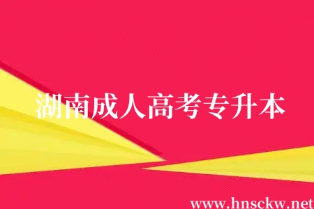湖南成人高考专升本