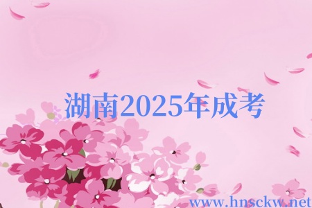 湖南2025年成考