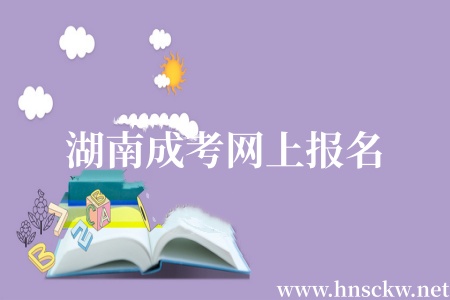 湖南成考网上报名