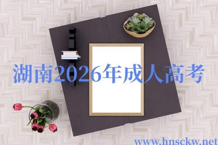湖南2026年成人高考