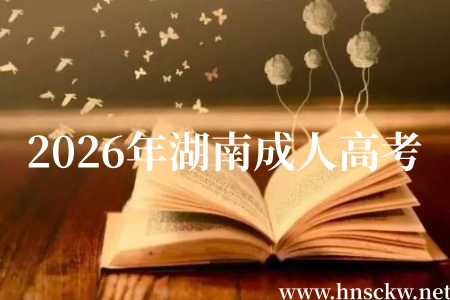 2026年湖南成人高考