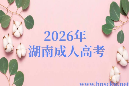 2026年湖南成人高考